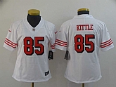 Women Nike 49ers 85 George Kittle White Color Rush Vapor Untouchable Limited Jersey,baseball caps,new era cap wholesale,wholesale hats